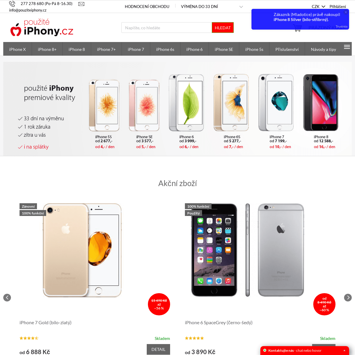 PouziteiPhony.cz. Nejkvalitnější zánovní a použité iPhony se zárukou. Otestované a 100% funkční.