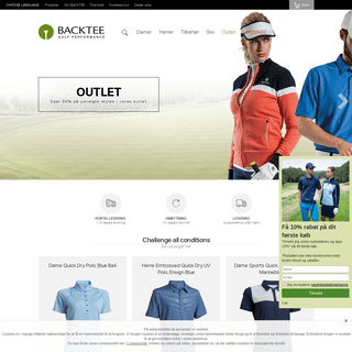 Golftøj og Golfudstyr – Køb tøj til Golf hos Backtee