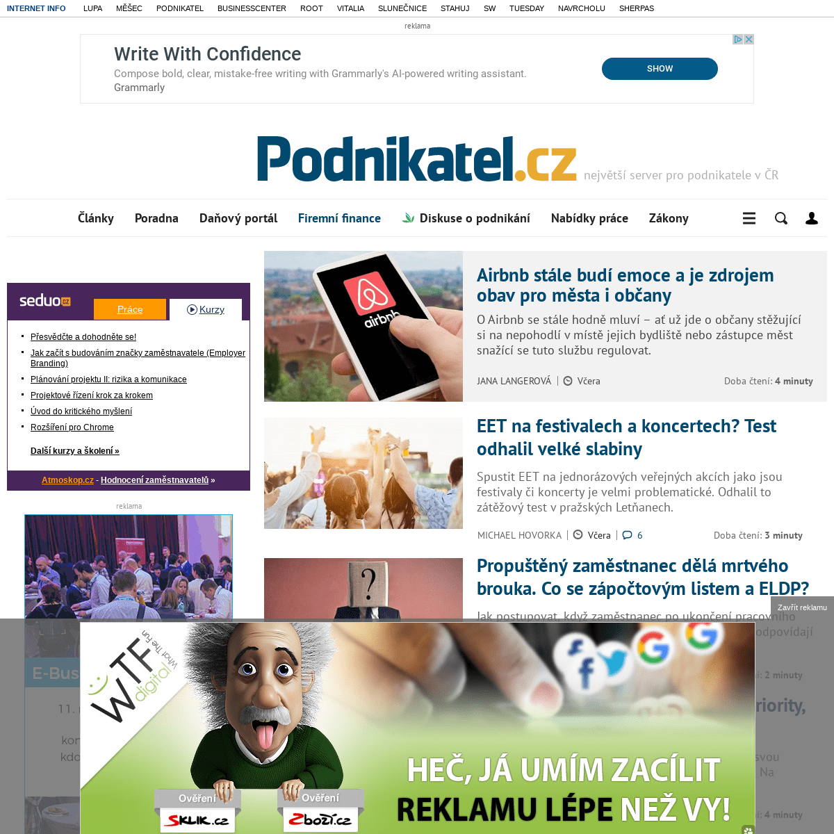 Podnikatel.cz - největší server pro podnikatele v ČR