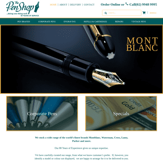 Pen Shop - Fountain Pen | Pen Refills | Parker, Montblanc, Waterman & Cross Pen