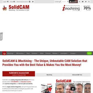 SolidCAM CAM Software: The Leaders in Integrated CAM