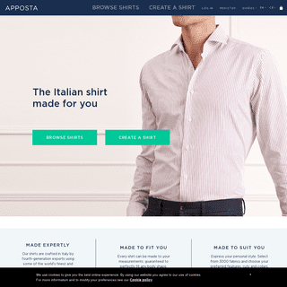 Custom tailored men's shirts online, made to measure for you – Apposta