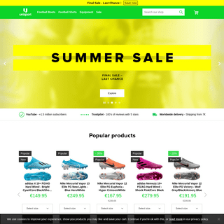 Unisportstore.com - Football boots and Football shirts online