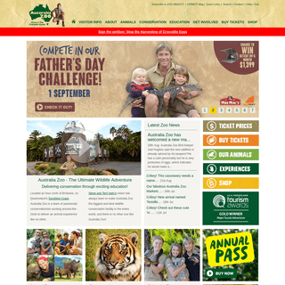 Australia Zoo - Home of the Crocodile Hunter - “Conservation through Exciting Education”