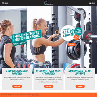 Low-Cost 24 Hour Gym Memberships - No Contract - PureGym