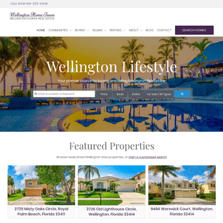 Wellington Florida Homes for Sale and Wellington Florida Real Estate