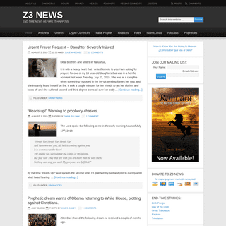 Z3 News | End-Time News Before It Happens