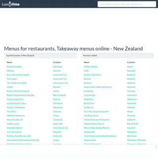 Menus for restaurants, Takeaway menus online - New Zealand