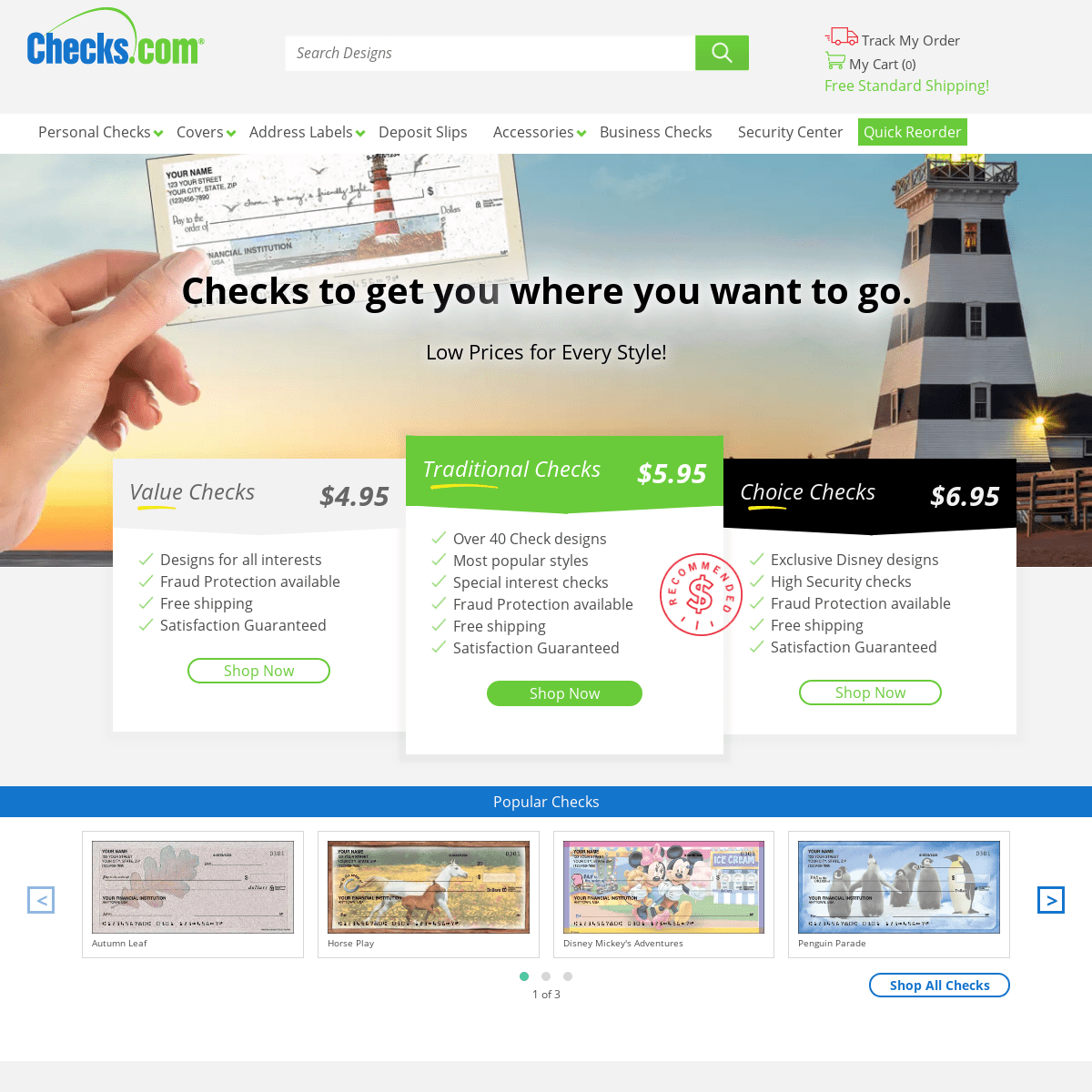 Checks.com - Order Checks As Low as $4.95 a Box Online