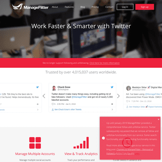 ManageFlitter - Twitter Management Tool | Work Faster & Smarter