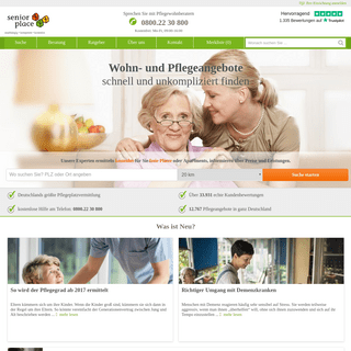 Betreutes Wohnen | Altenheime | Pflegeheime finden auf Seniorplace