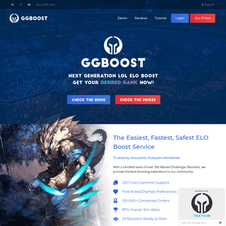 GGBoost.com – Professional In LOL Boosting – Elo Boost