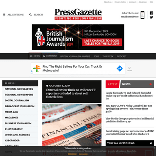 Press Gazette - Journalism News