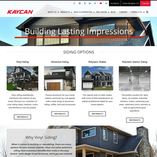 Exterior Home Improvement Products | Kaycan Vinyl Siding