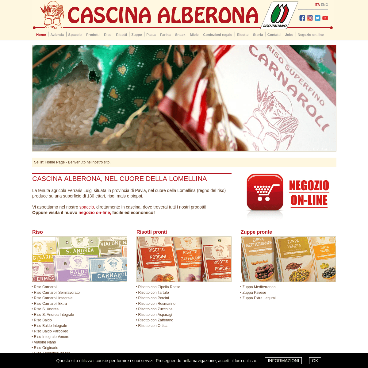 CASCINA ALBERONA | Azienda Agricola Ferraris | Vendita online riso | Mortara (Pavia - Lombardia)