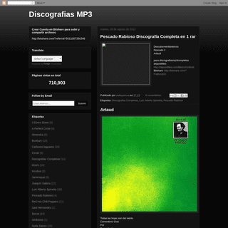 A complete backup of discografiasmp3completas.blogspot.com