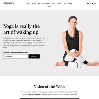 A complete backup of yogawithadriene.com