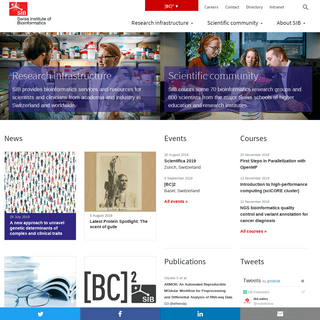 Homepage - SIB Swiss Institute of Bioinformatics