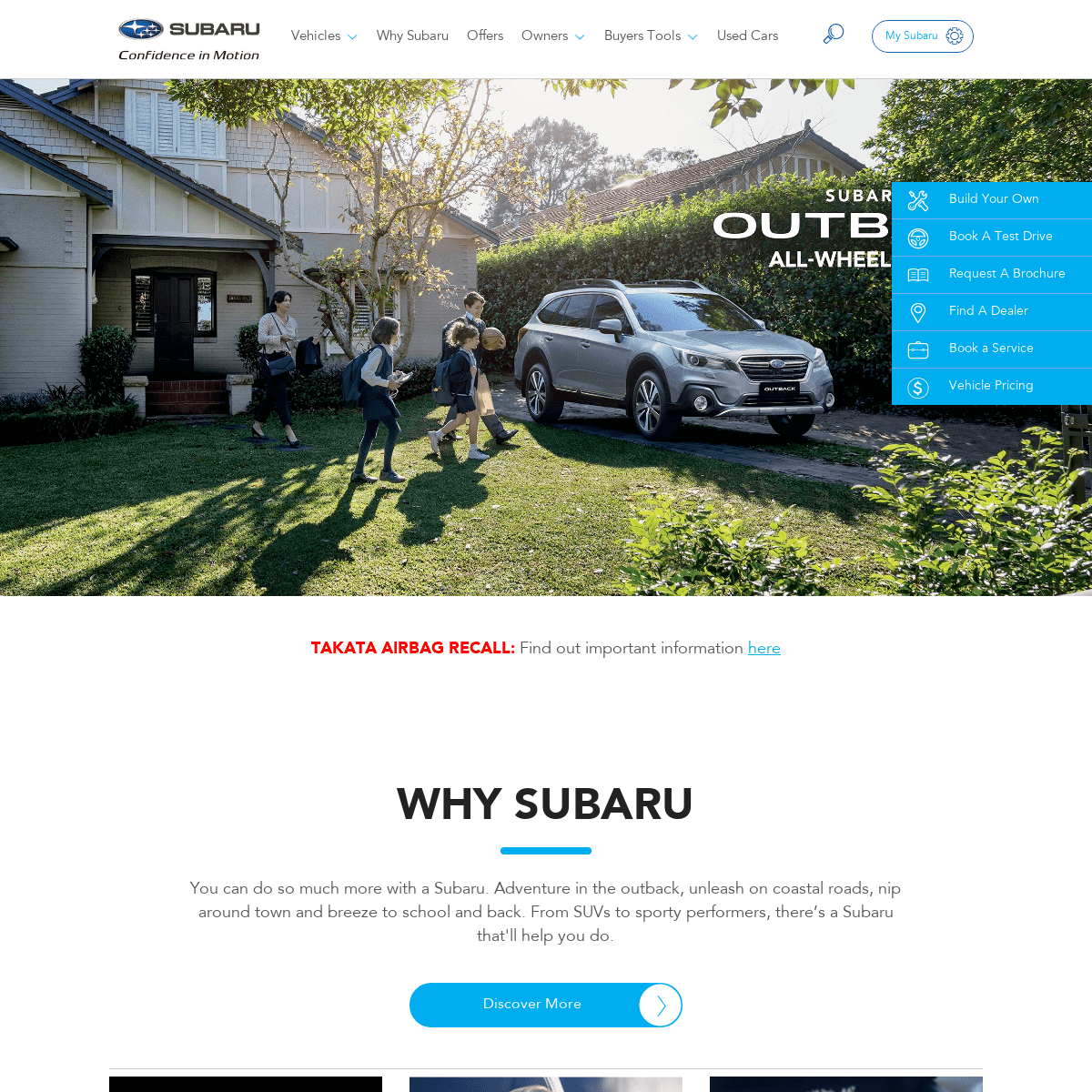 A complete backup of subaru.com.au