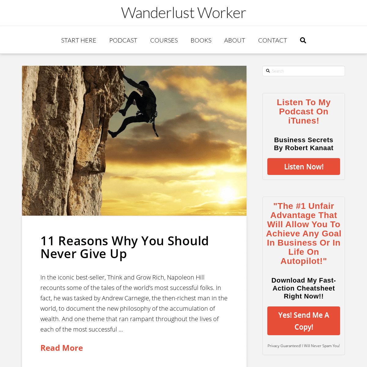 Wanderlust Worker - Improve your Life by Building Better Habits