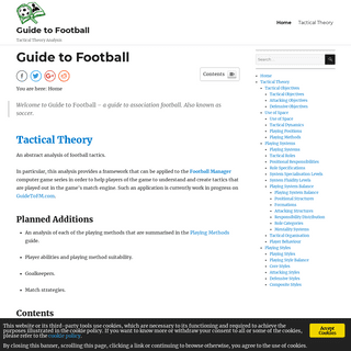 A complete backup of guidetofootball.com