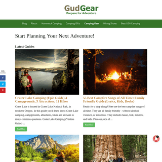 Start Planning Your Next Adventure! | GudGear