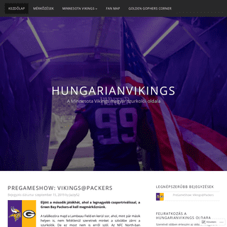 HungarianVikings – A Minnesota Vikings magyar szurkolói oldala