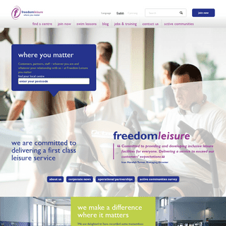A complete backup of freedom-leisure.co.uk