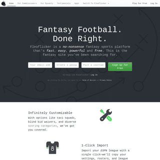 Free Fantasy Football Leagues - Fleaflicker