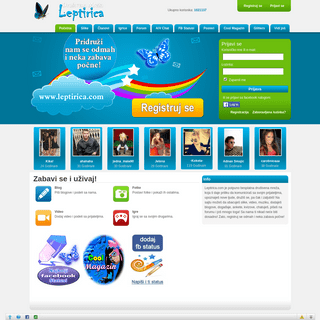 Leptirica.com - Društvena Mreža - Upoznavanje, druženje, dopisivanje