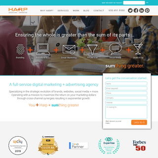 Full-Service Digital Marketing Agency|Harp Advertising + Interactive|Lombard