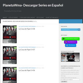 PlanetaWma- Descargar Series en Español - Tus series favoritas en un solo lugar.