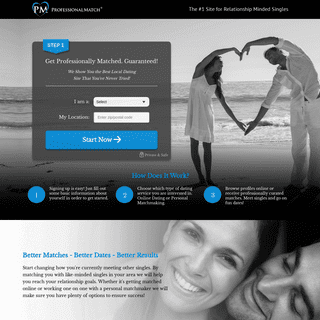 ProfessionalMatch.com - The #1 Relationship Site for Online Dating and Professional Matchmaking Services