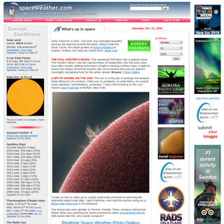 A complete backup of spaceweather.com