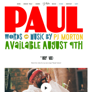 PJ Morton | 'PAUL' Available August 9th