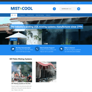 Misting Systems & Misting Fans by Leading US Manufacturer | Mist & Cool™