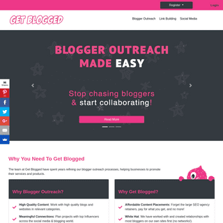 Get Blogged: Discover the easiest way to succeed with Blogger Outreach | Get Blogged