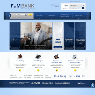 Farmers & Merchants Bank of Central California | Sacramento, CA - Stockton, CA - Modesto, CA