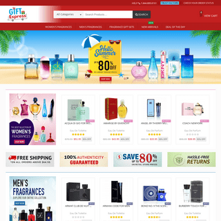 One Stop Shop for all branded Men's and Women'S Fragrances