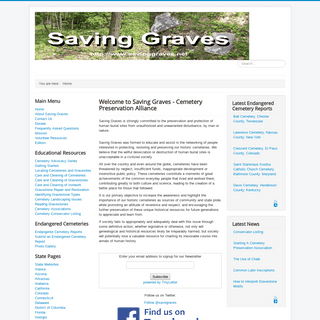 Saving Graves - Welcome to Saving Graves - Cemetery Preservation Alliance