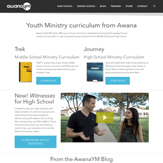 Youth Ministry Curriculum - Awana YM