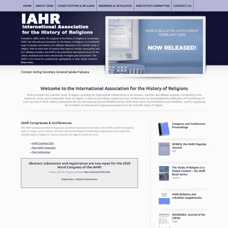 International Association for the History of Religions (IAHR)