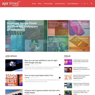 XYZ Times » Tech News, Apps, Games, Reviews, Wallpapers