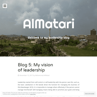 AlMatari | Welcome to my leadership blog