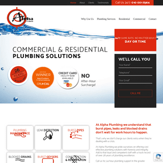 A complete backup of alpha-plumbing.co.za
