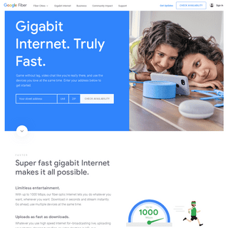 Google Fiber | High Speed Gigabit Internet Service and TV