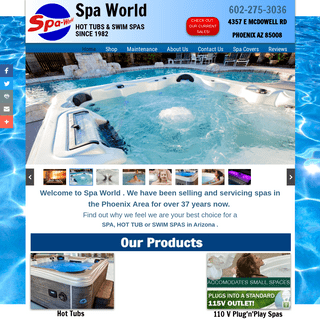 AZ Spa-World / Hot tubs, Swim Spas, and much more - Hot Tubs & Spas - Phoenix, Arizona