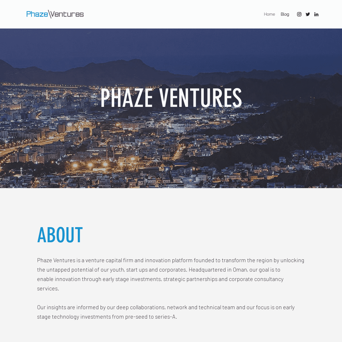 Home | Phaze Ventures