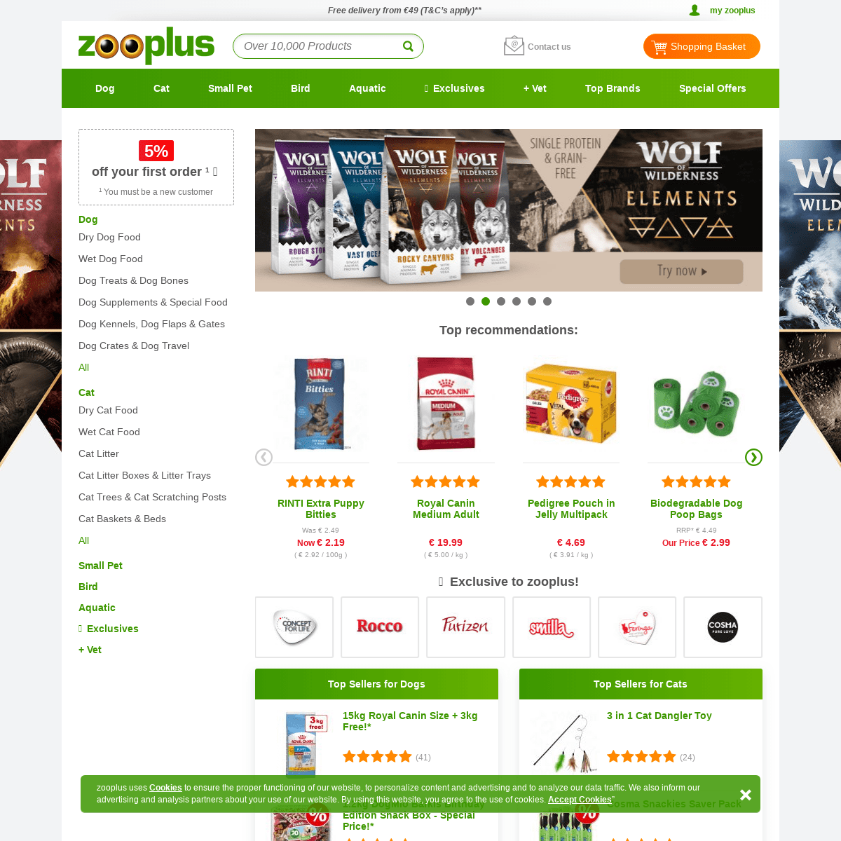 Pet Shop, Pet Food, and Pet Products on Sale Now at zooplus Ireland
