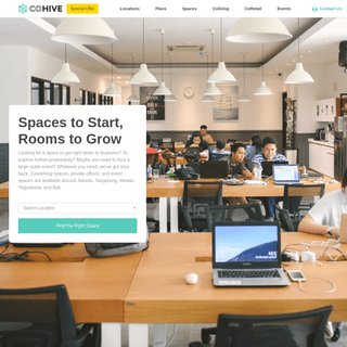 Coworking Space & Private Offices in Jakarta, Medan, Yogyakarta & Bali | CoHive